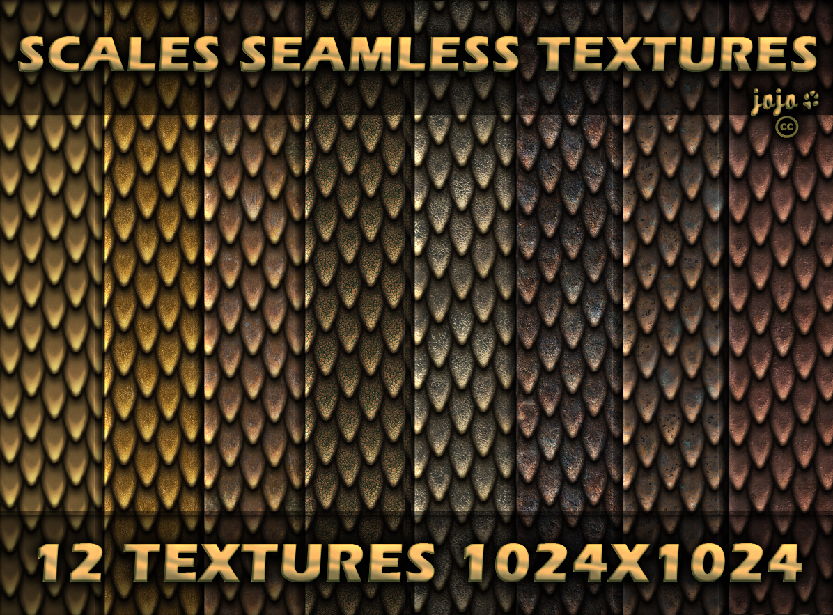 Scales seamless textures