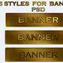 Styles for banner PSD