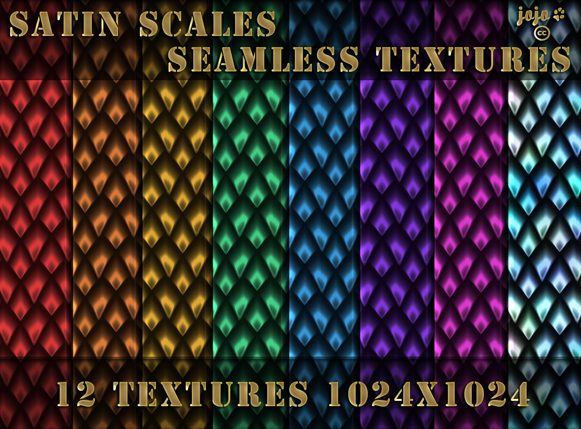 Satin scales seamless textures