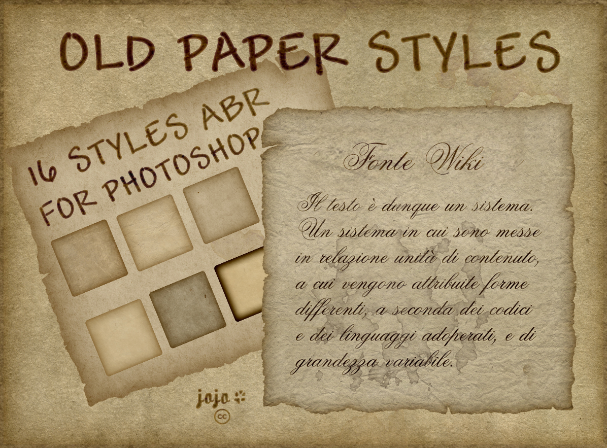 Old paper styles
