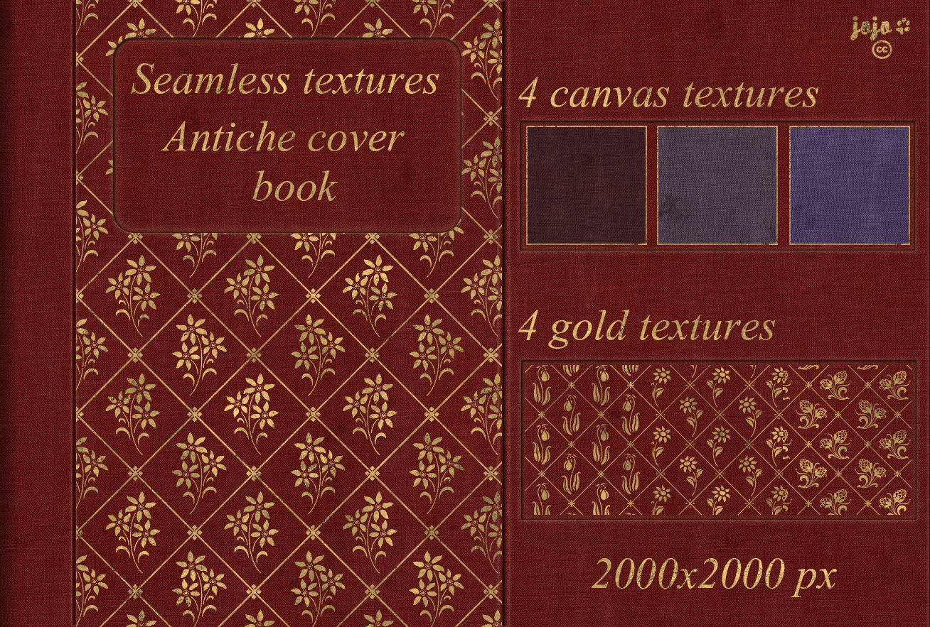 Antiche cover book Seamless textures