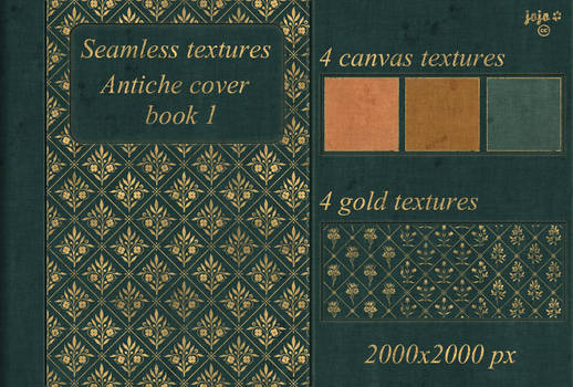 Antiche cover book Seamless textures 1