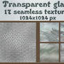 Transparent glass seamless textures