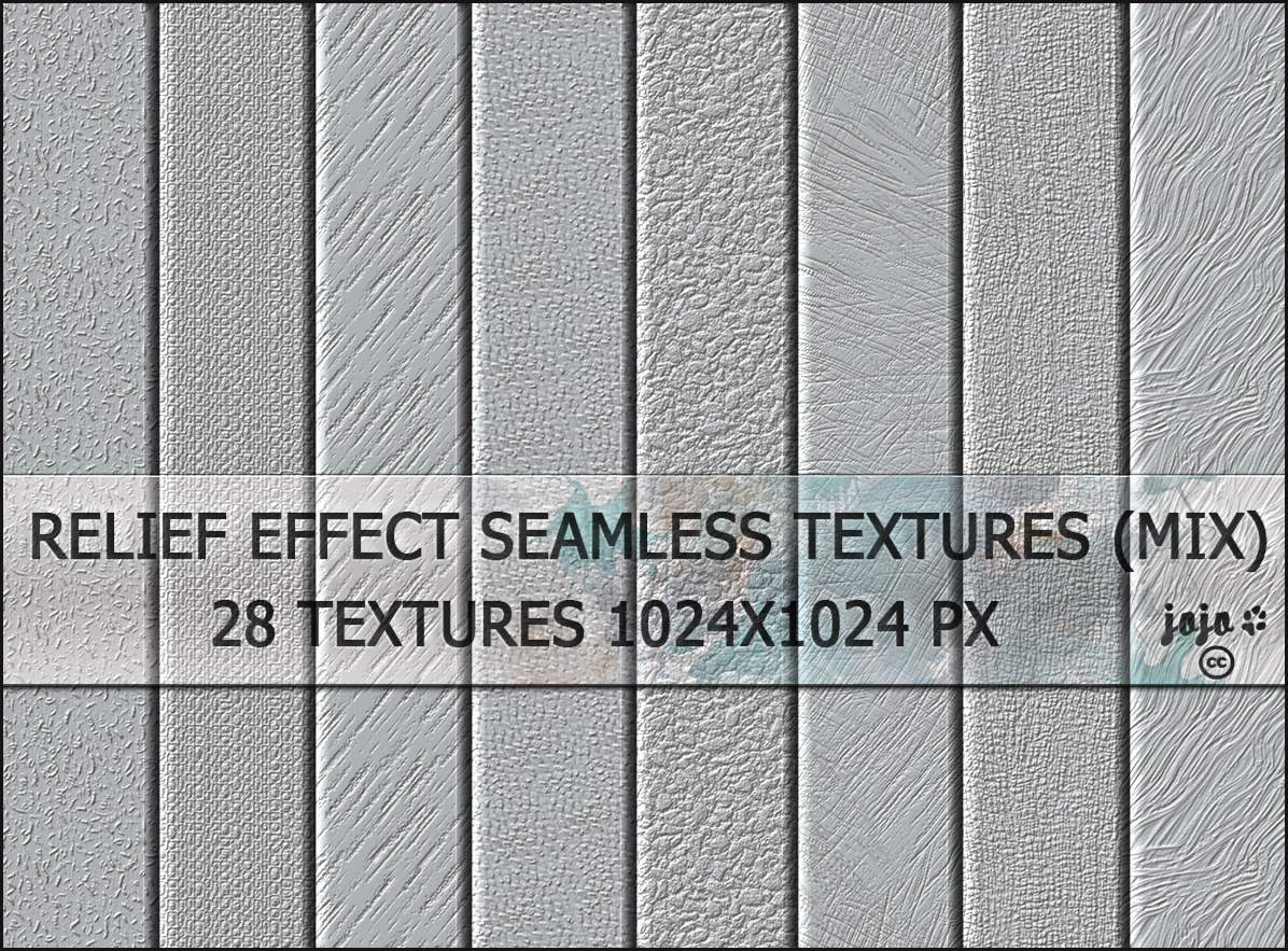 Relief effect seamless textures (mix)