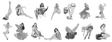 Pinup-Brushes Set 1