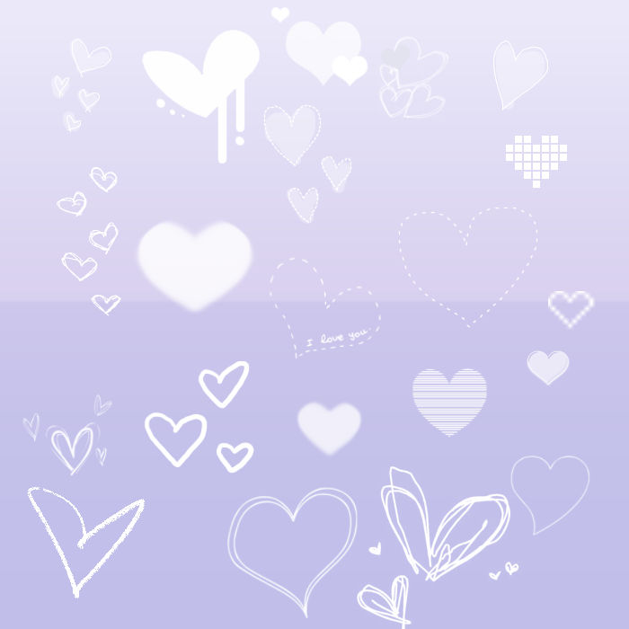 heart brushes for photoshop by