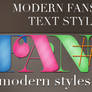 4 modern fansites text style