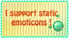 I support Static emoticons by mintyy