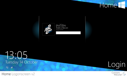 Home Logonscreen v2 - Windows 8-optimized
