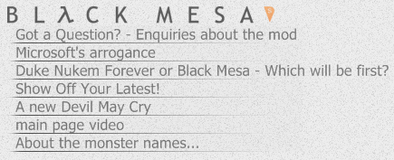 Black Mesa Forum Feed