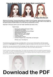 How to Model and Texture an Anime Character Maya