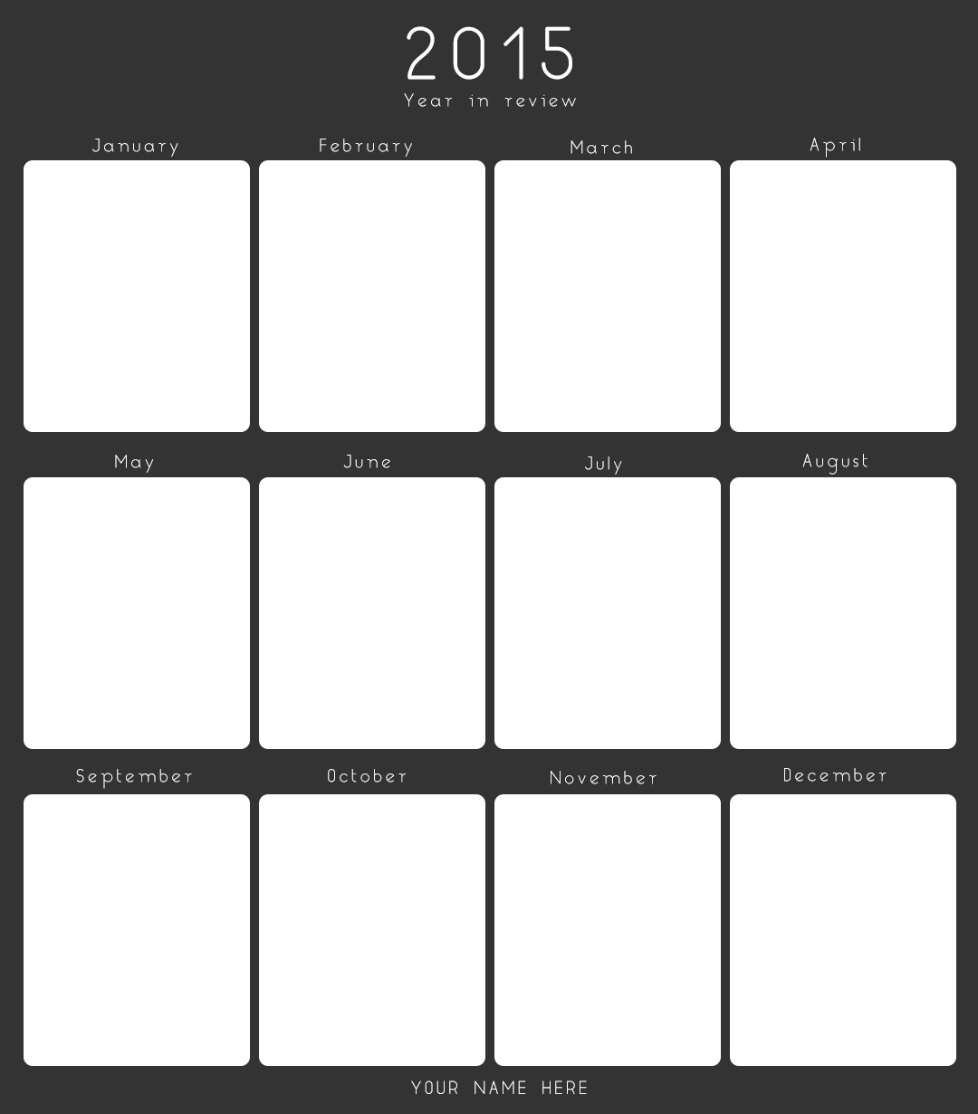 Year in Review Template by Lugiasea on DeviantArt Year in Review Template by Lugiasea on DeviantArt