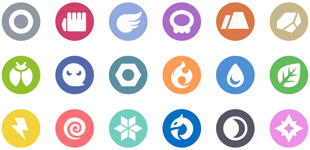 Pokemon Types Icons