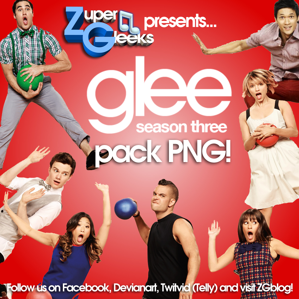 Glee Season 3 Pack Png Zg Original By Zupergleeks On Deviantart