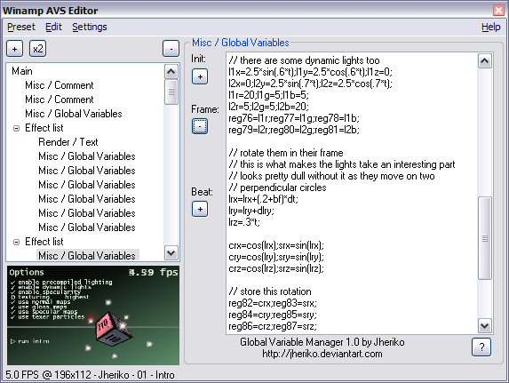 Global Variable Manager