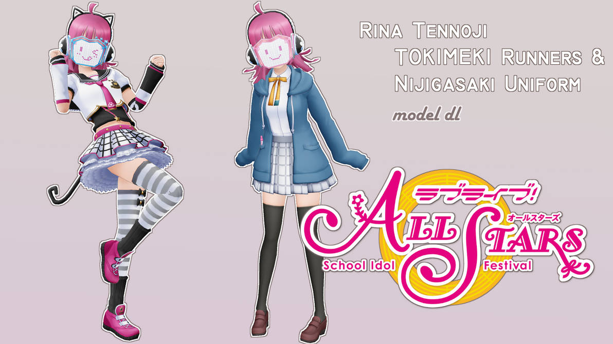 Wallpaper Mmd Rina Tennoji Tokimeki Runners Uniform Dl By Schavel On Free HD