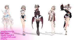 [MMD+MODEL+OUTFIT DL]Outfit Pack DL![Honkai SR]