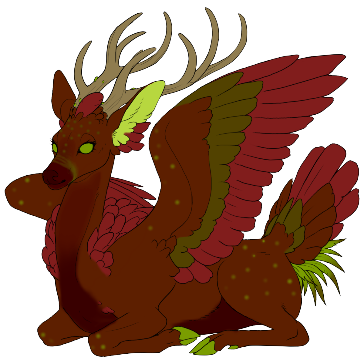 Peryton Contest (FLIGHT RISING) by crazyredhead333 on DeviantArt