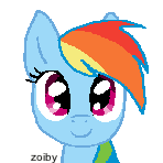 Rainbow Dash Page Doll by Zoiby