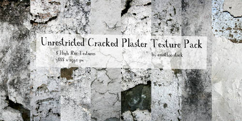 Unrestricted Cracked Plaster Texture Pack