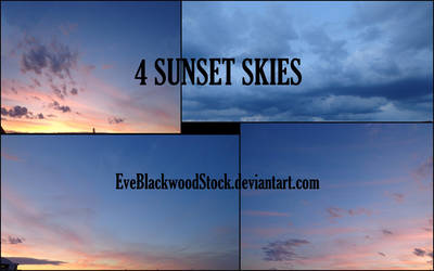 Sunset skies stock pack