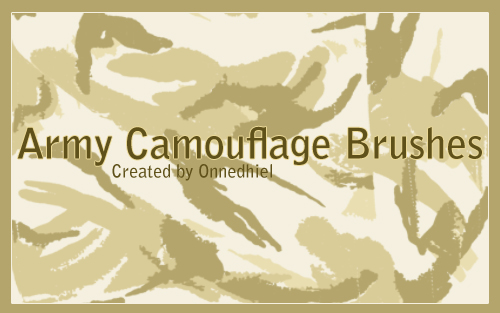 Army Camo brushes