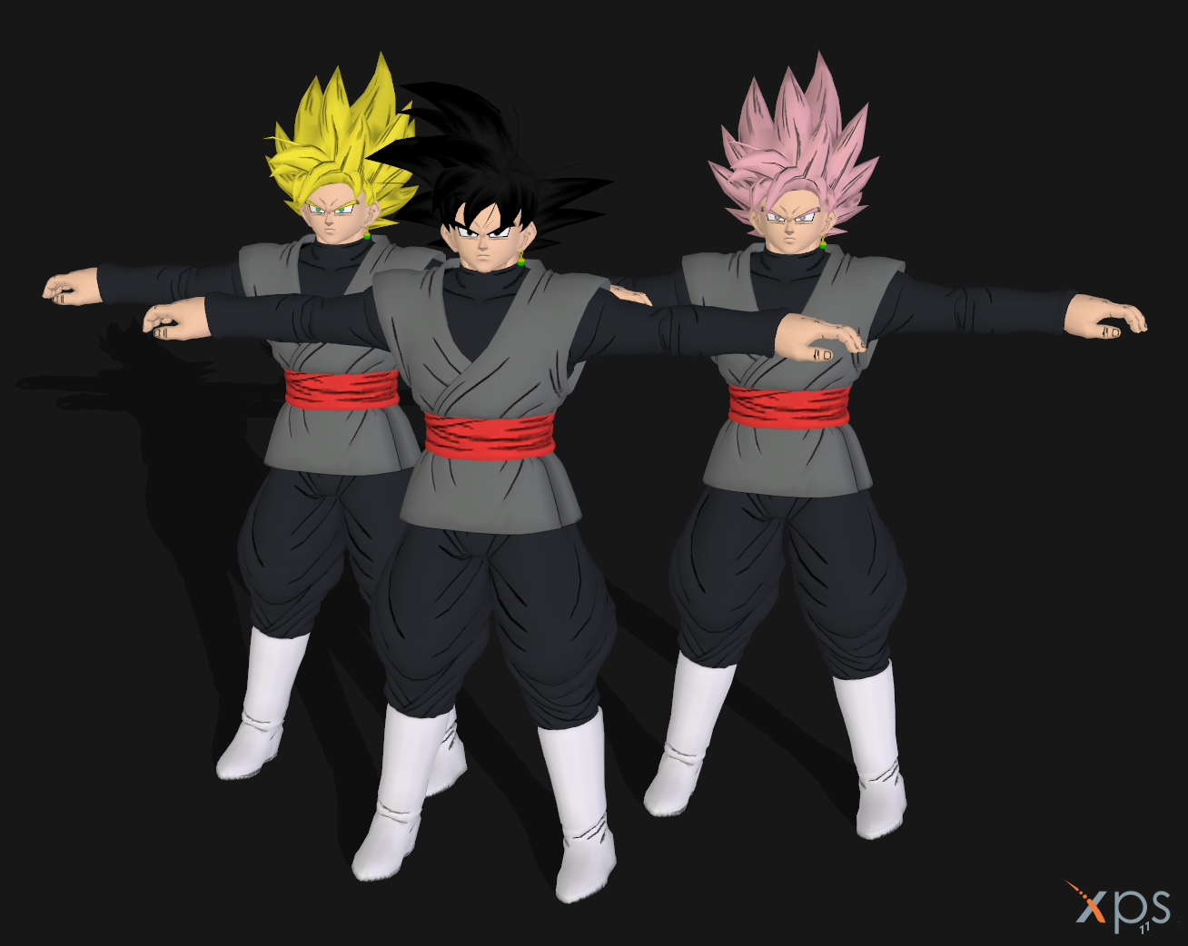 Black Goku Pack XNALara by DanteAce69 on DeviantArt