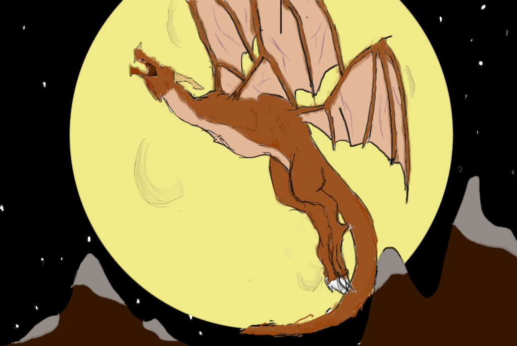 moon dragon by leftwingRA on DeviantArt