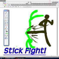 Stick Fight -Green vs. Brown-