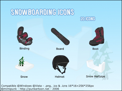 Snowboarding Icons