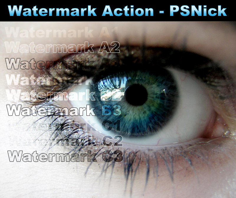 Watermark Photoshop Action