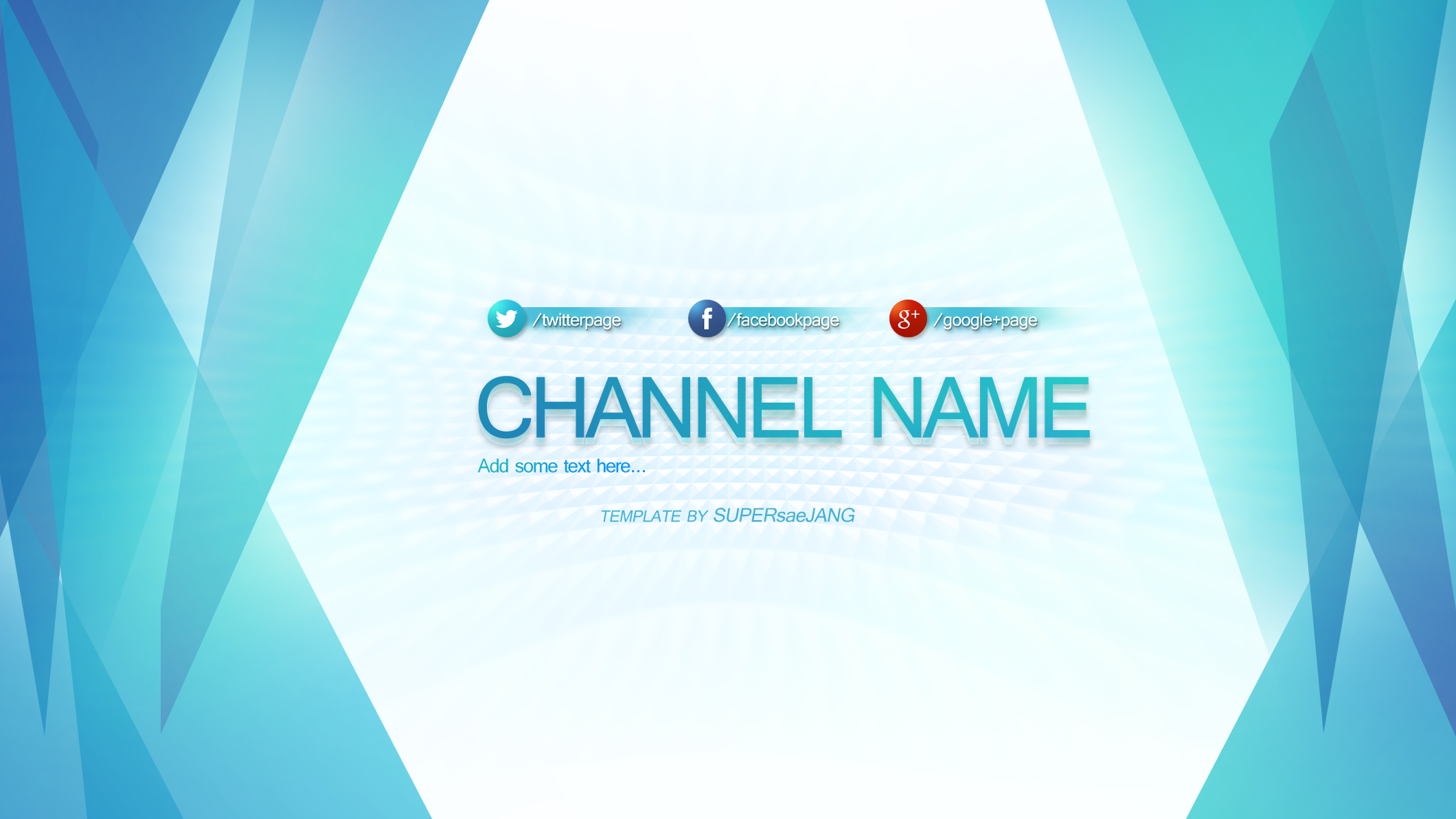 Free YouTube banner template