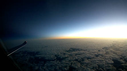 Sunrise above the Atlantic