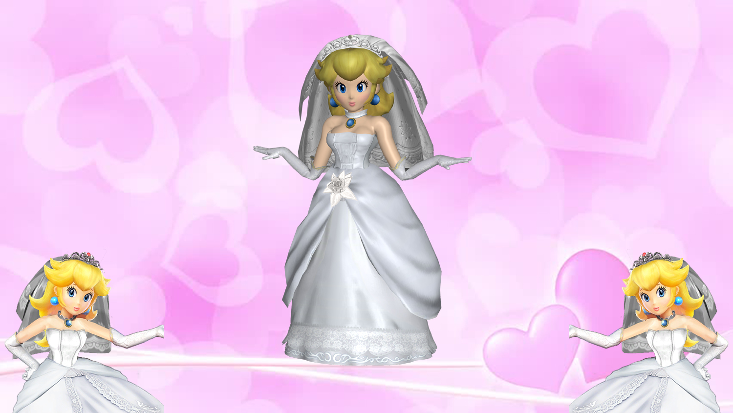 SSBWiiU Mod Model: Wedding Peach by TheG-Flash on DeviantArt
