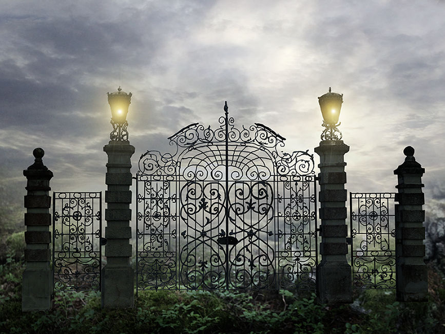 Gate at night-psd-files by Euselia on DeviantArt