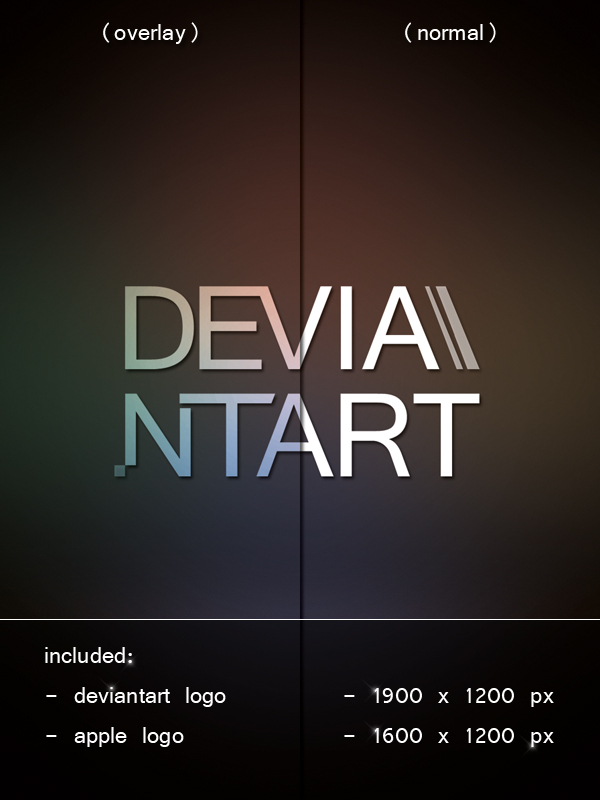 deviant + apple wallpaper pack