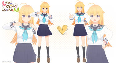 [MMD] Torako Koshi (ShikanokoNokono) 3D Model | DL