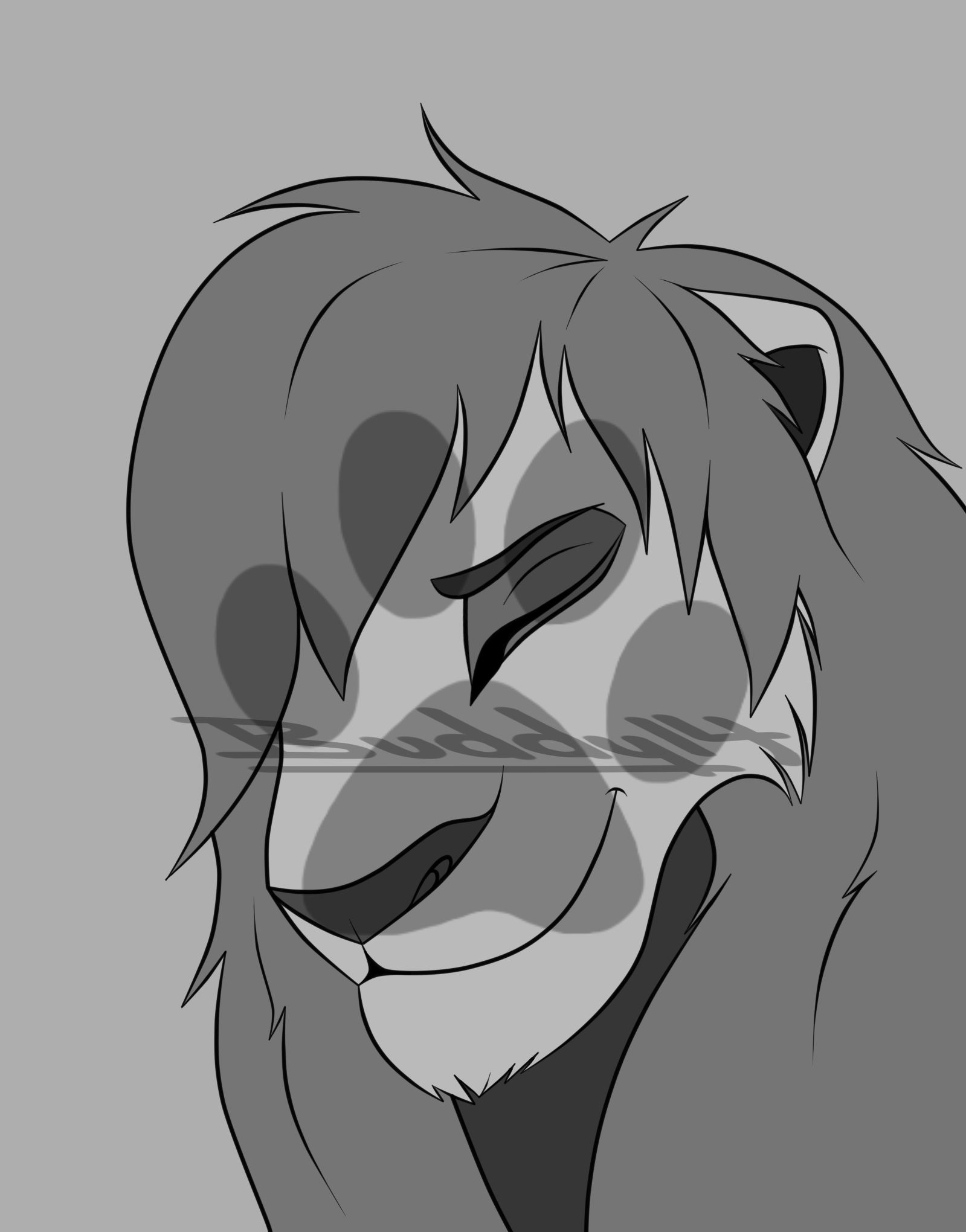 Free Lion lineart