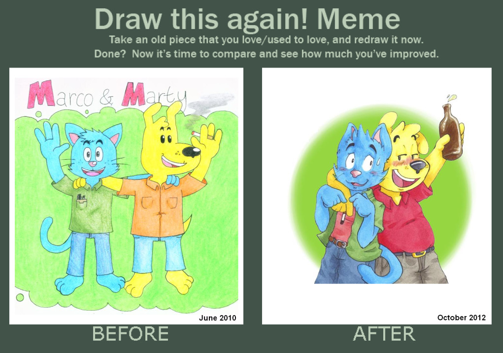 Then and Now by KoonieDude on DeviantArt