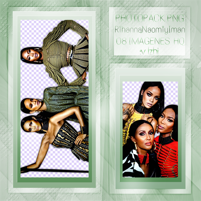 +Photopack Png Rihanna,Naomi y Iman