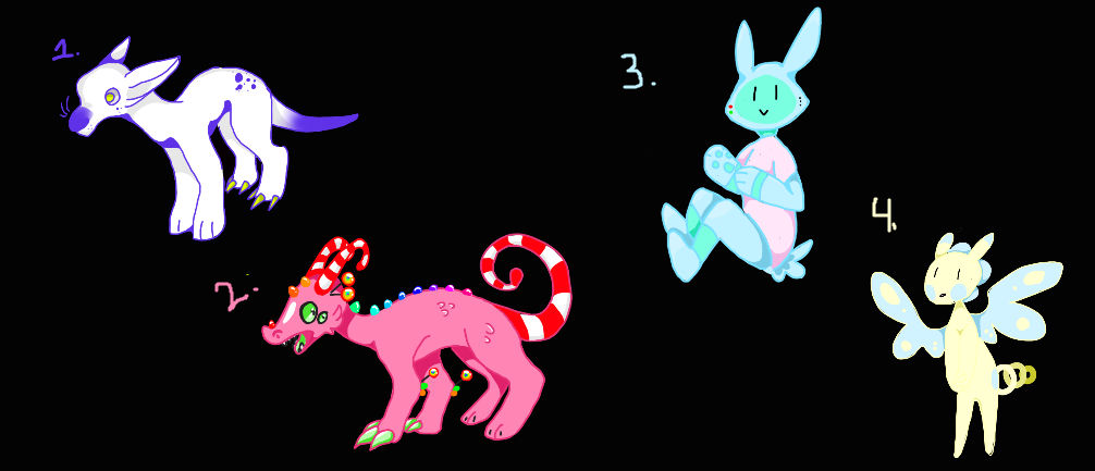 (OPEN) 100 point adoptables by werewolfqueen7 on DeviantArt