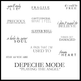 Text Brushes Depeche Mode