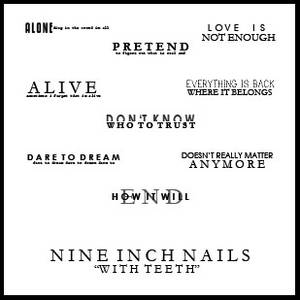 Nine Inch Nails text brushes