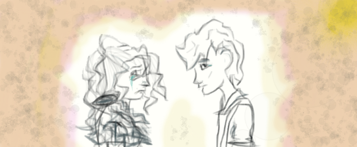 Hazel shows Leo a memory by fangirling4eva on DeviantArt