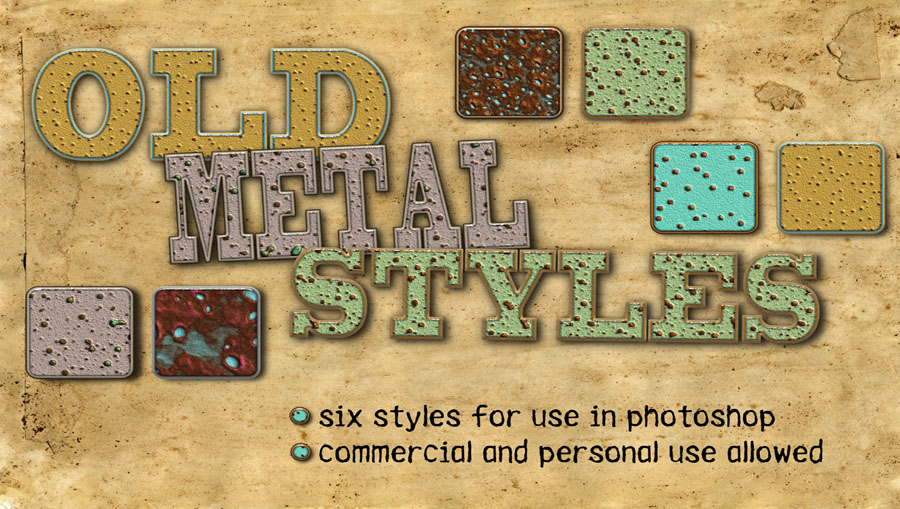 Old Metal Photoshop Styles