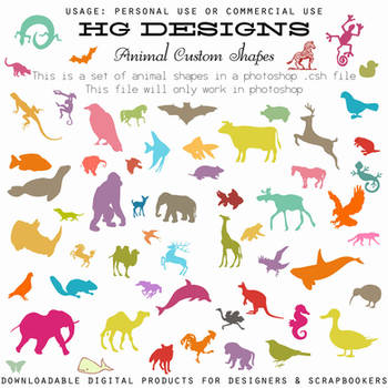 Animal Custom Shapes