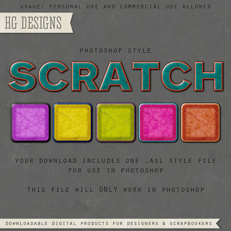 PS Style: Scratch by HGGraphicDesigns