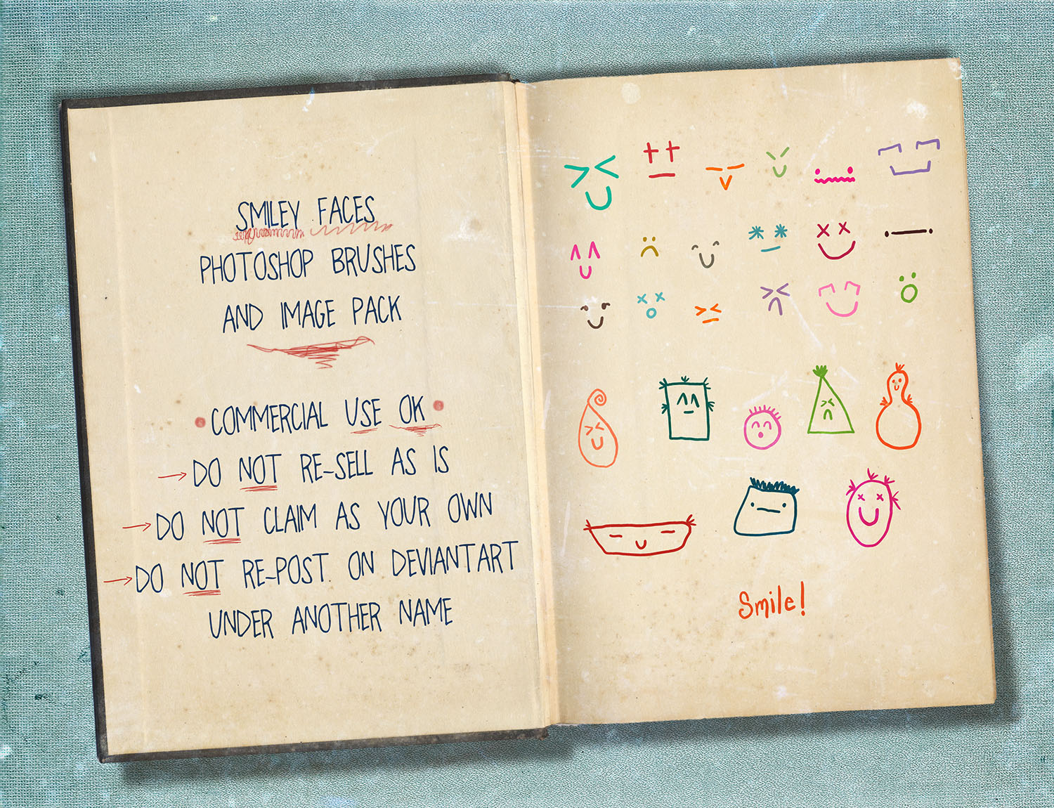 Smiley Photoshop Brushes