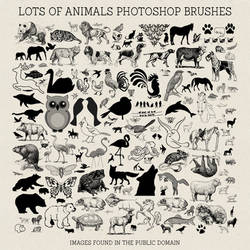 PS Brushes: Lots Of Animals