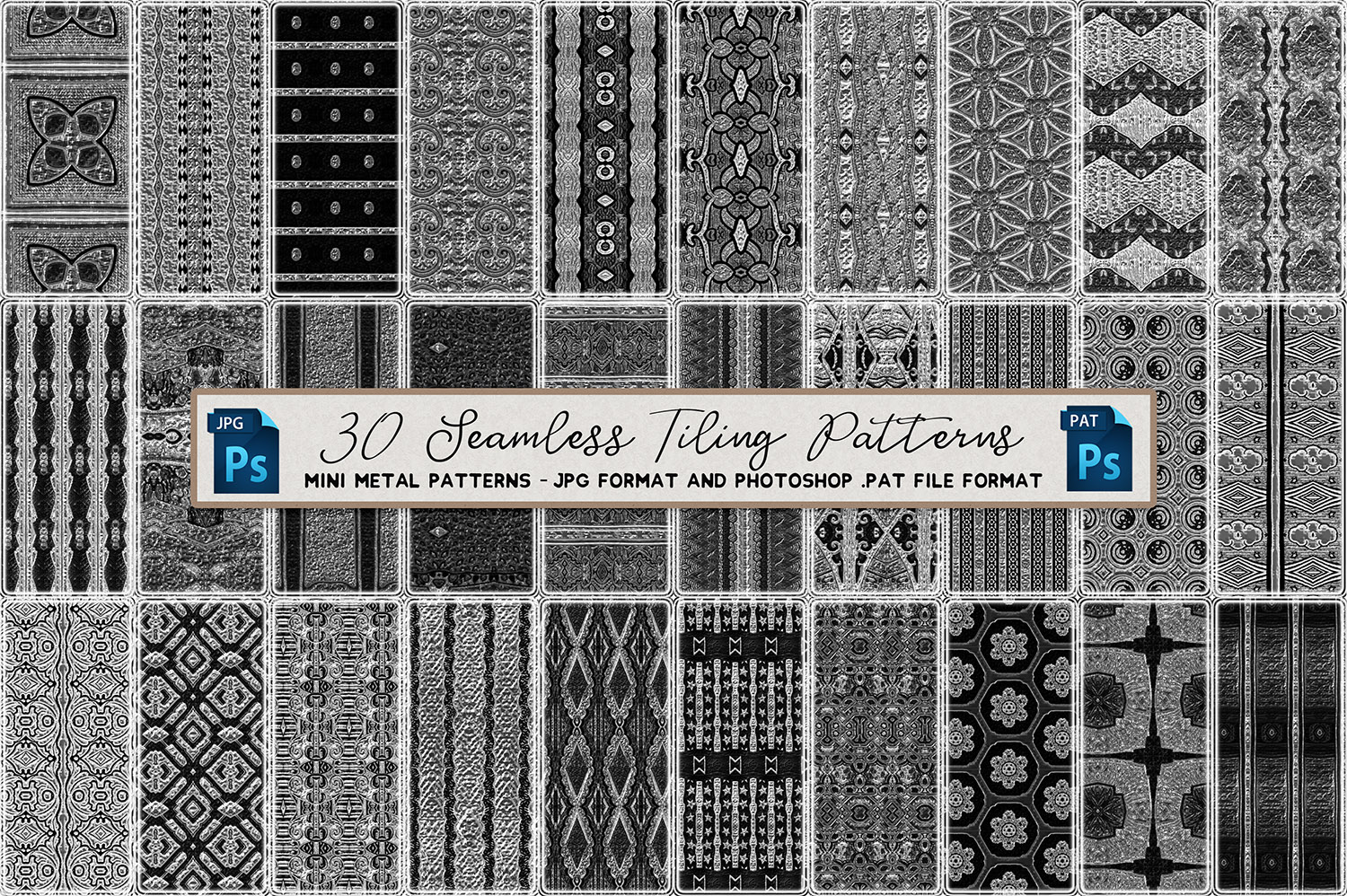 Free: Mini Metal Seamless Tiling Patterns